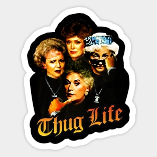 Thug Life golden Sticker